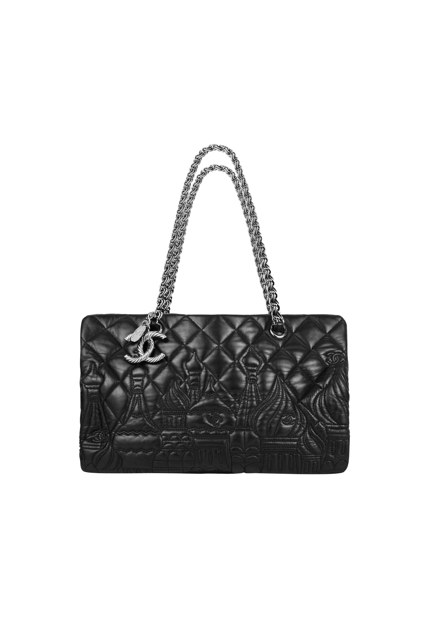 Черная сумка Chanel Paris Moscow 