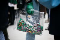 Прозрачная виниловая сумка Hermès Kelly