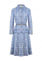 Кутюрный серо-голубой комплект Chanel