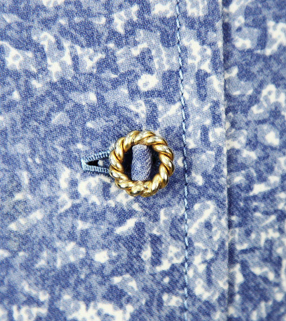 Кутюрный серо-голубой комплект Chanel