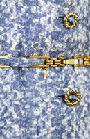 Кутюрный серо-голубой комплект Chanel