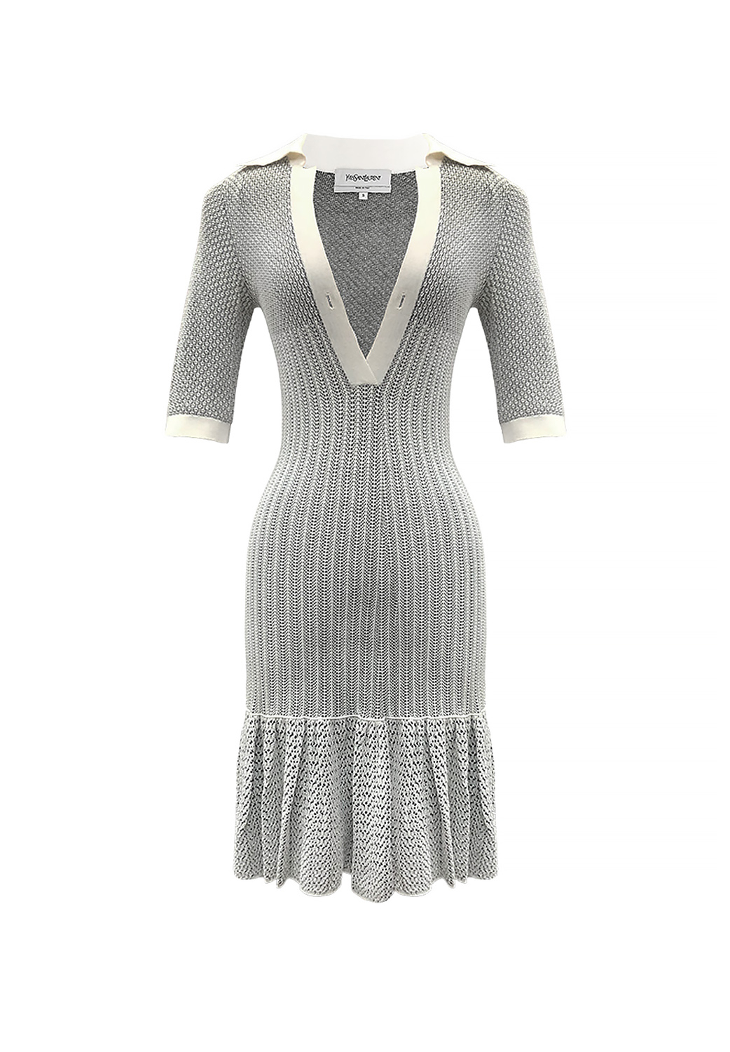 Хлопковое платье Yves Saint Laurent