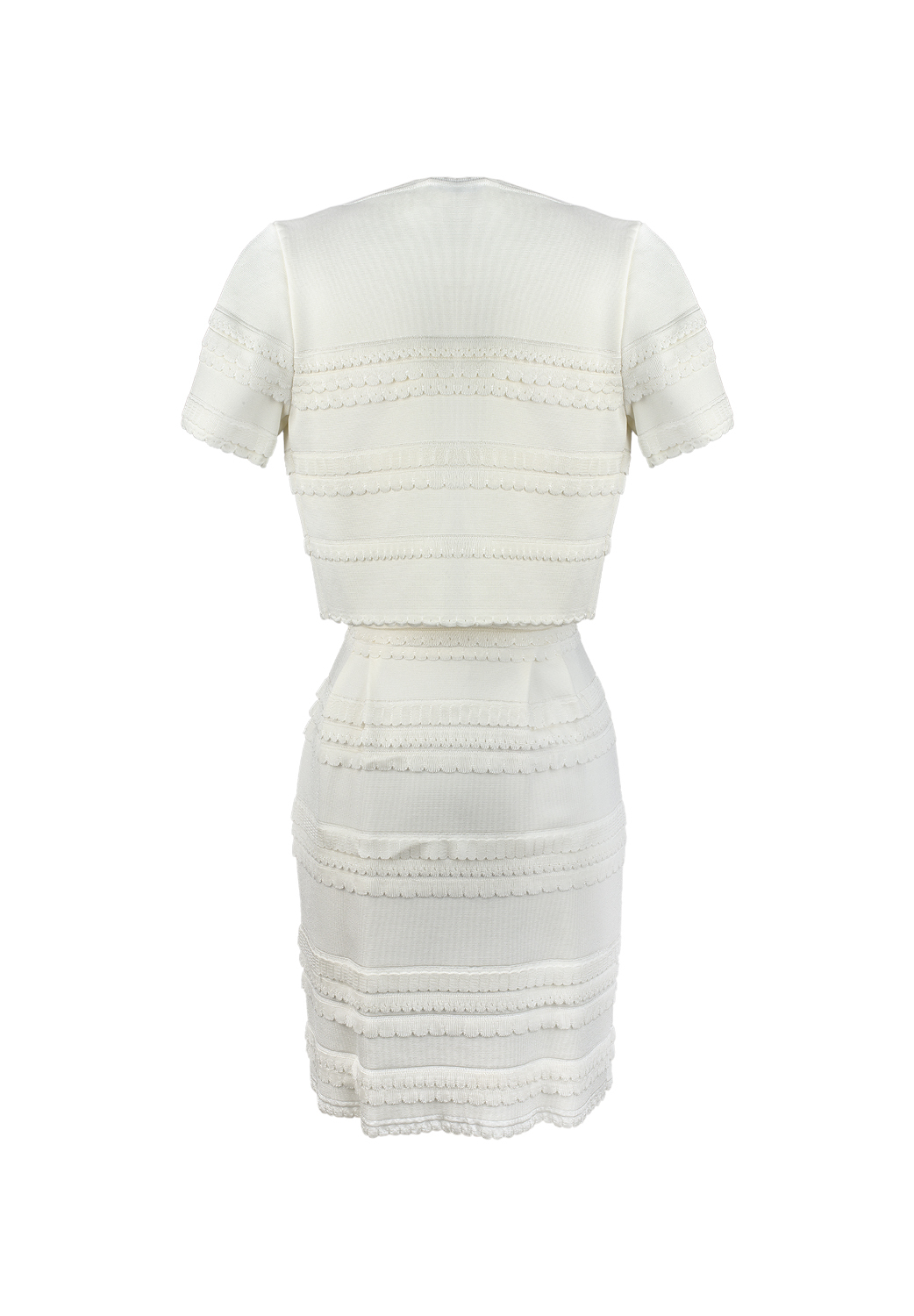 Комплект Christian Dior белое платье и топ