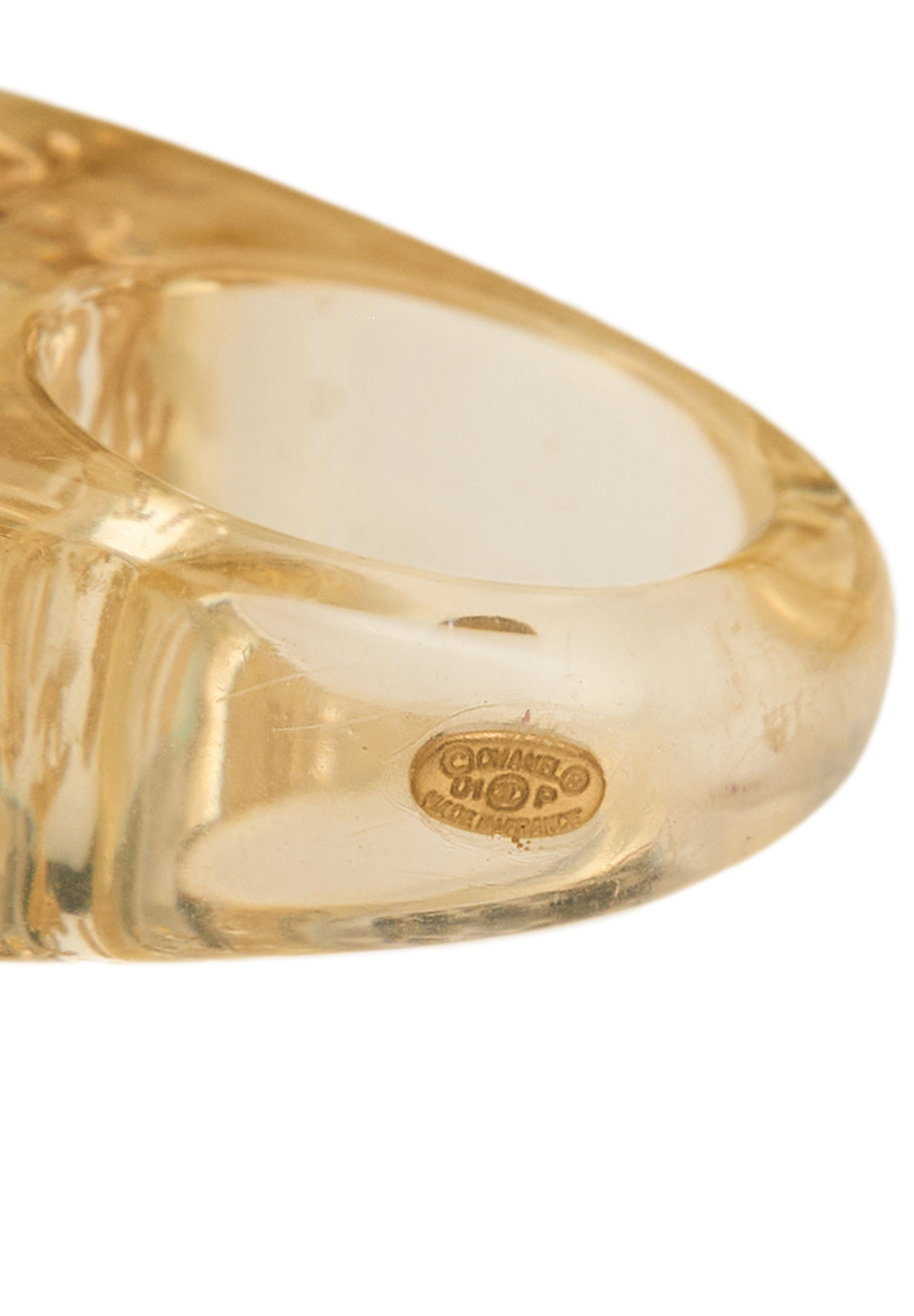 Прозрачное кольцо Chanel