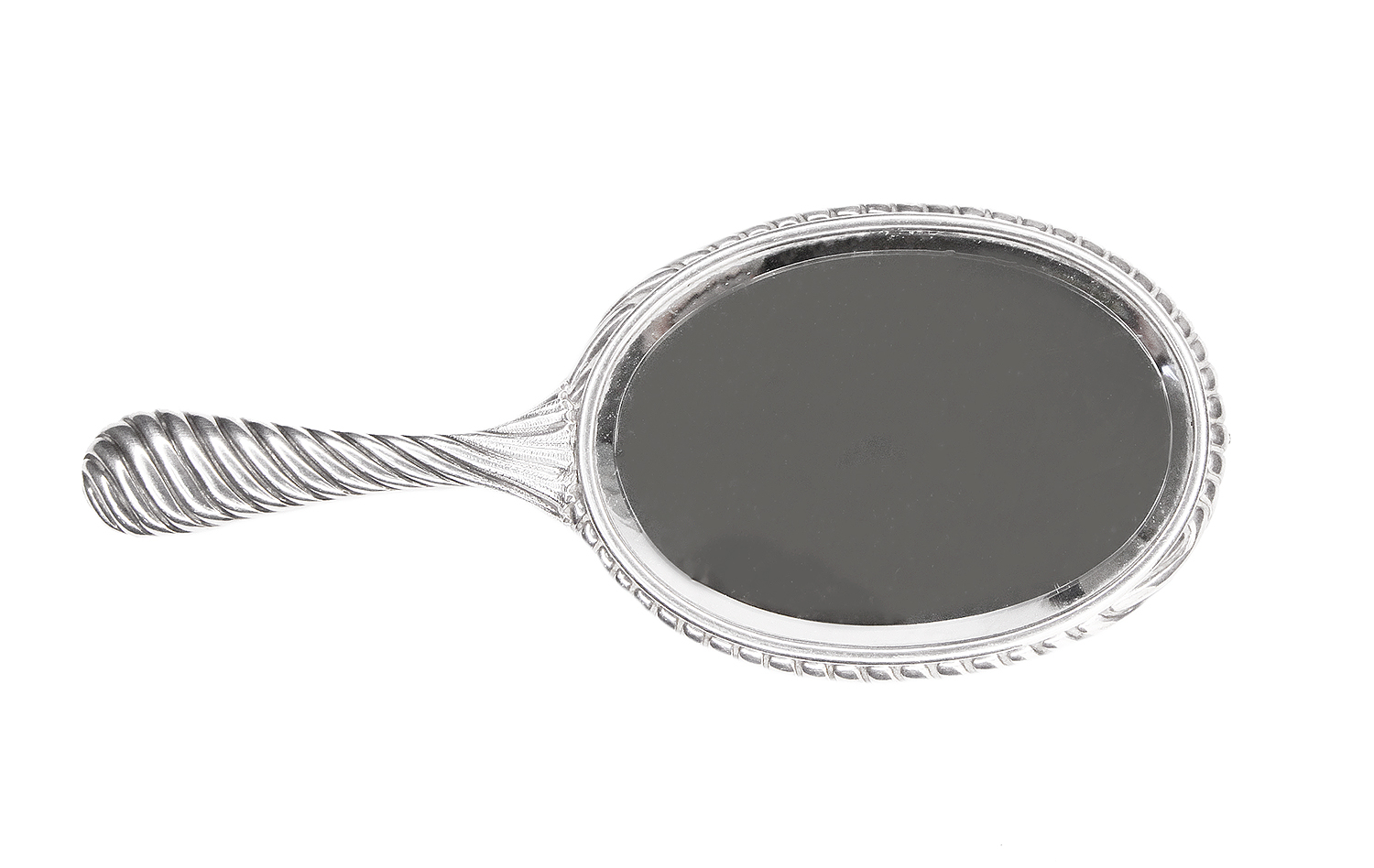 Винтажное серебристое зеркало