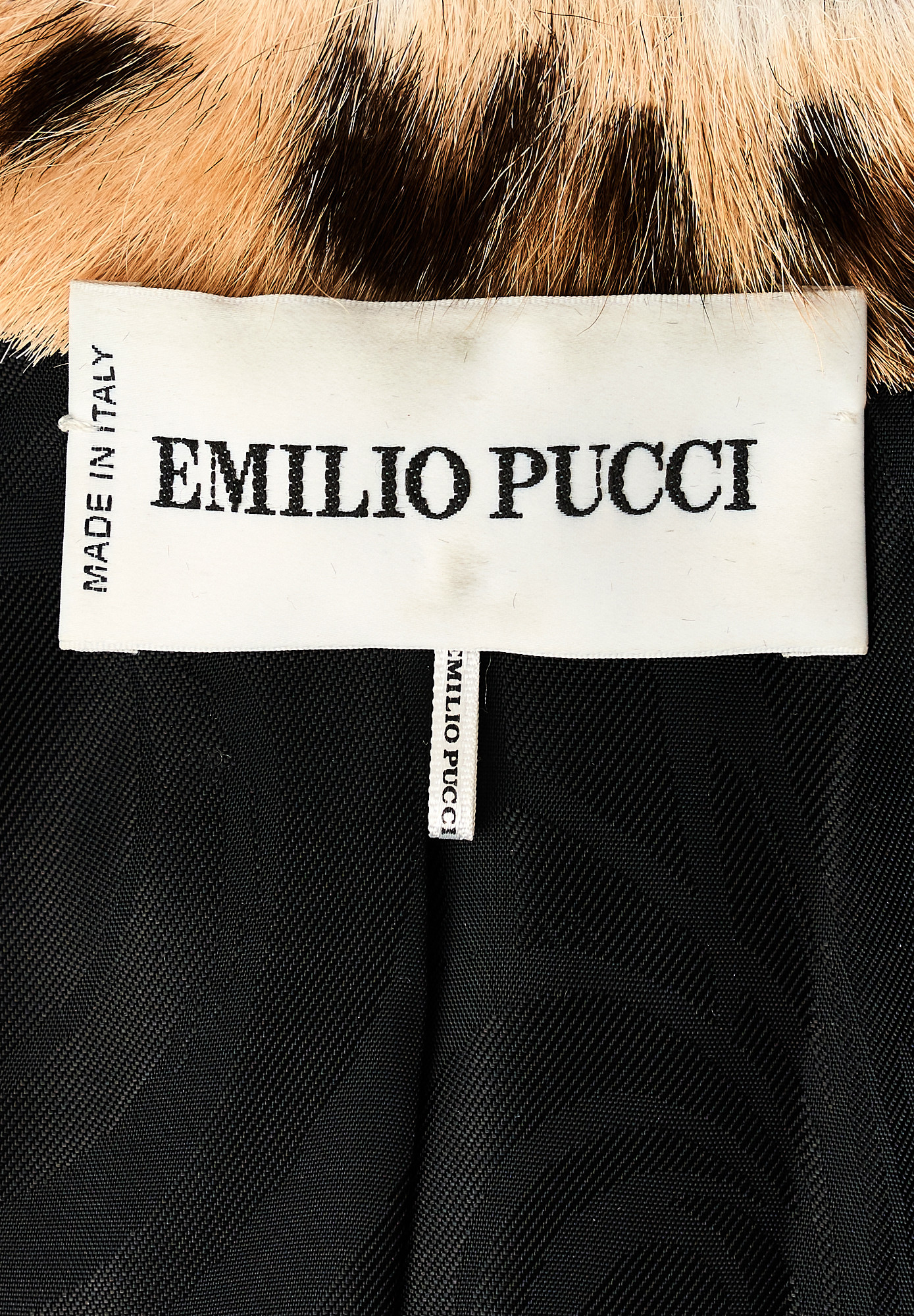 Меховое леопардовое пальто Emilio Pucci