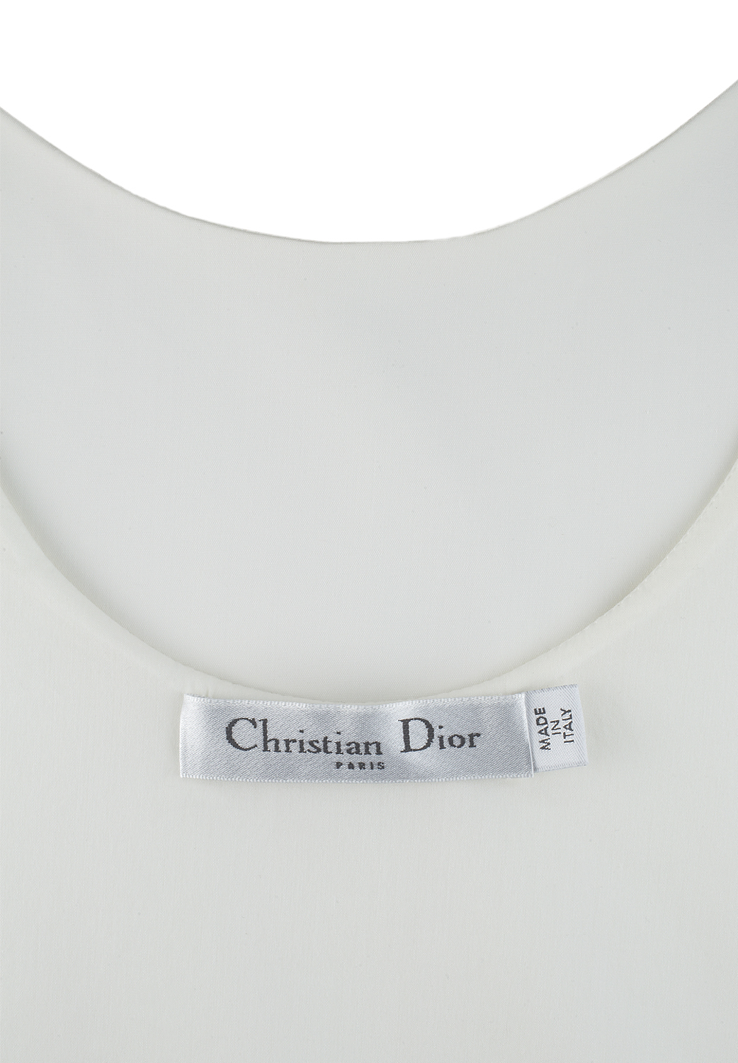 Белое платье Christian Dior