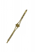 Браслет с красными кристаллами