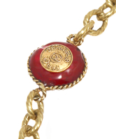 Колье-цепь Chanel с кристаллами Gripoix