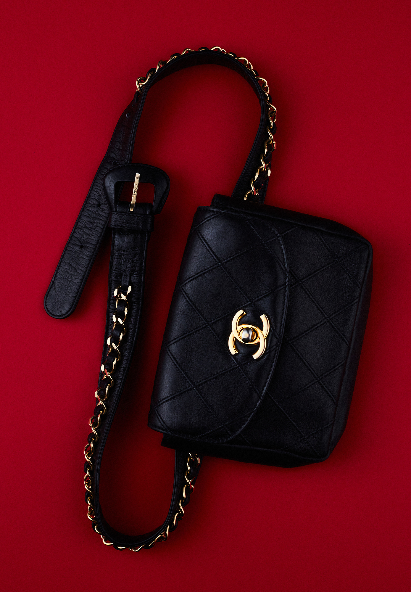 Стеганая поясная сумка Chanel