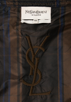 Кожанный укороченный жакет Yves Saint Laurent