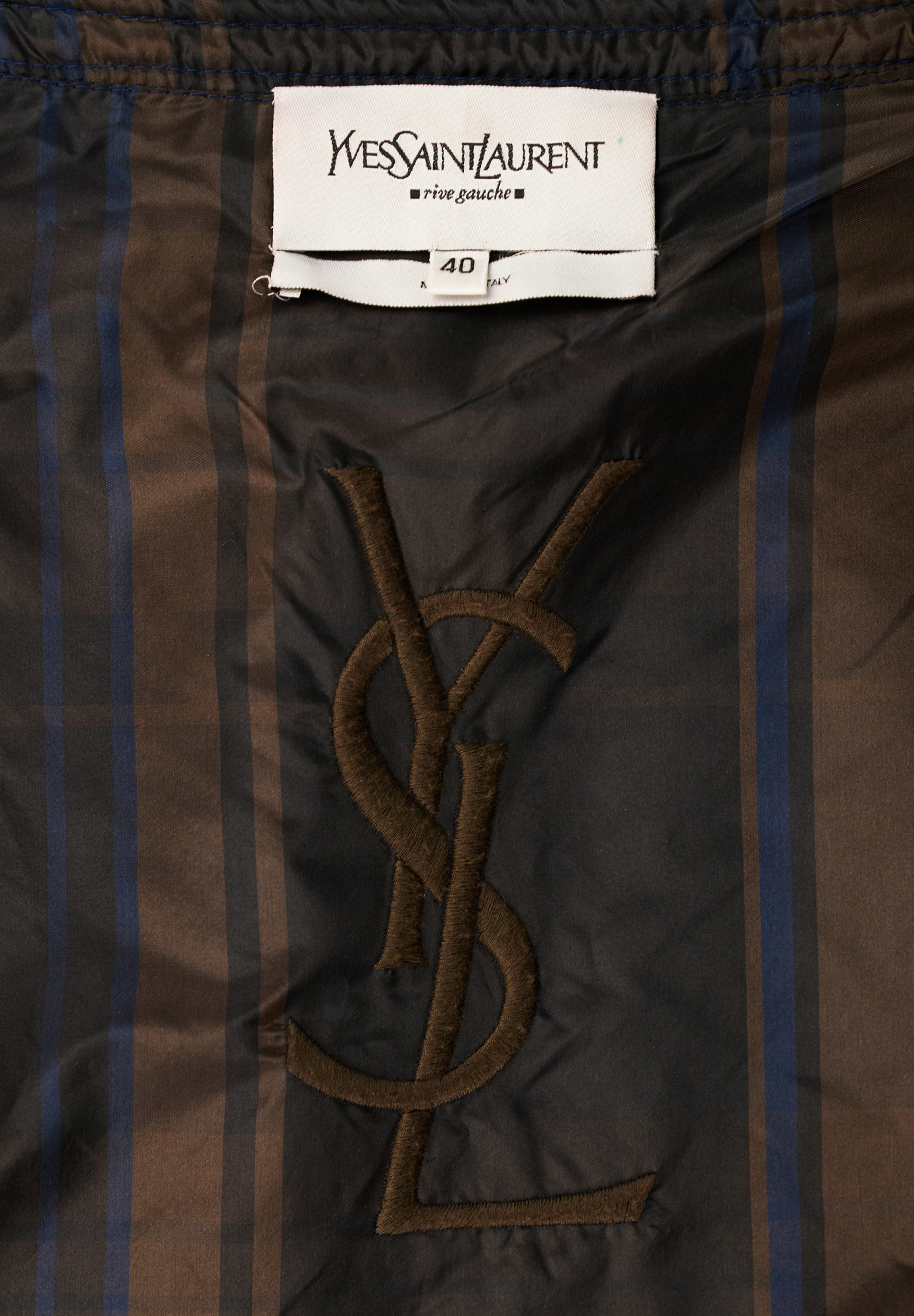 Кожанный укороченный жакет Yves Saint Laurent