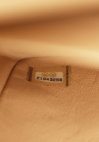 Бежевая сумка Chanel Chevron Jumbo Classic Double Flap