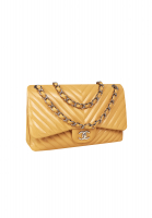 Бежевая сумка Chanel Chevron Jumbo Classic Double Flap