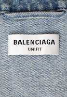 Джинсовая куртка Balenciaga с вышивкой