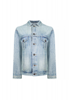 Джинсовая куртка Balenciaga с вышивкой