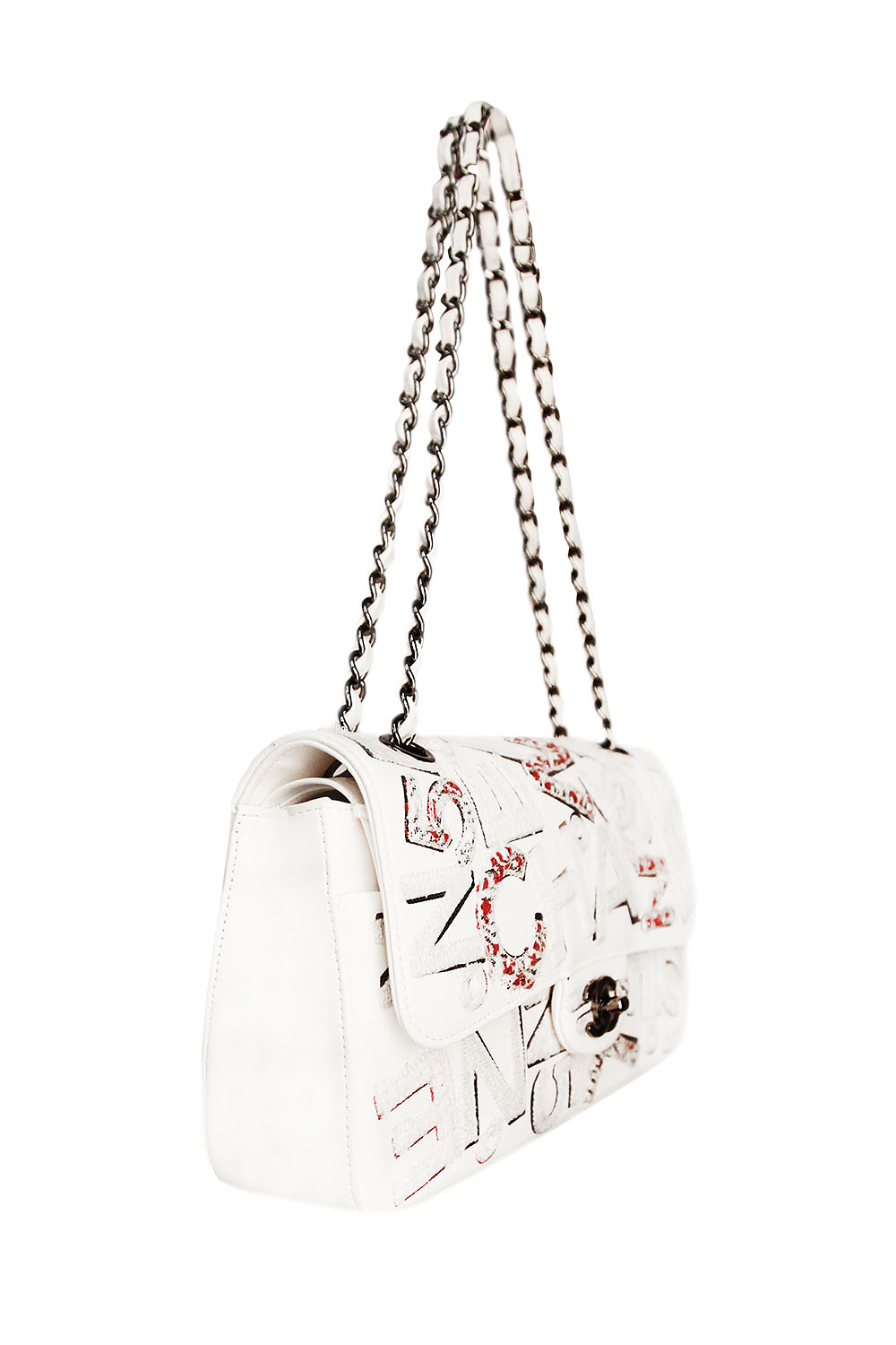 Лимитированная белая сумка Chanel 2.55