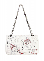 Лимитированная белая сумка Chanel 2.55