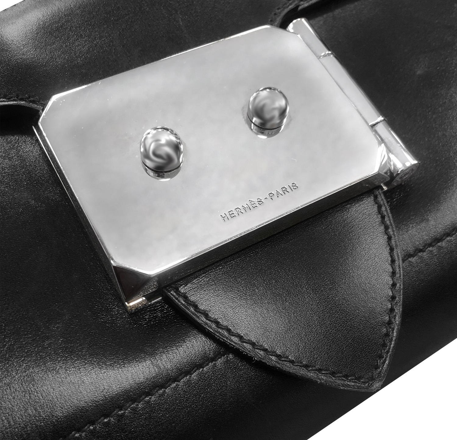 Клатч Hermès Goodlock Noir Chamonix