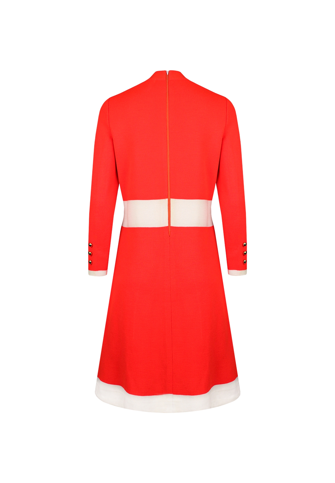 Платье Courrèges с белой оторочкой