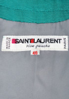 Костюм Saint Laurent с бирюзовым жакетом