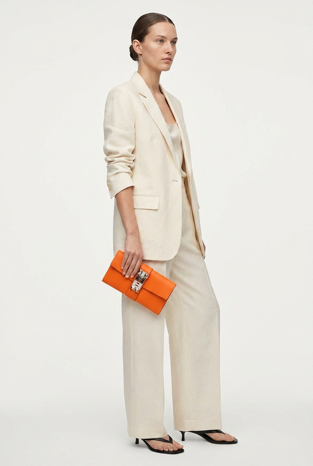 Клатч Hermès Médor 23 Orange Swift