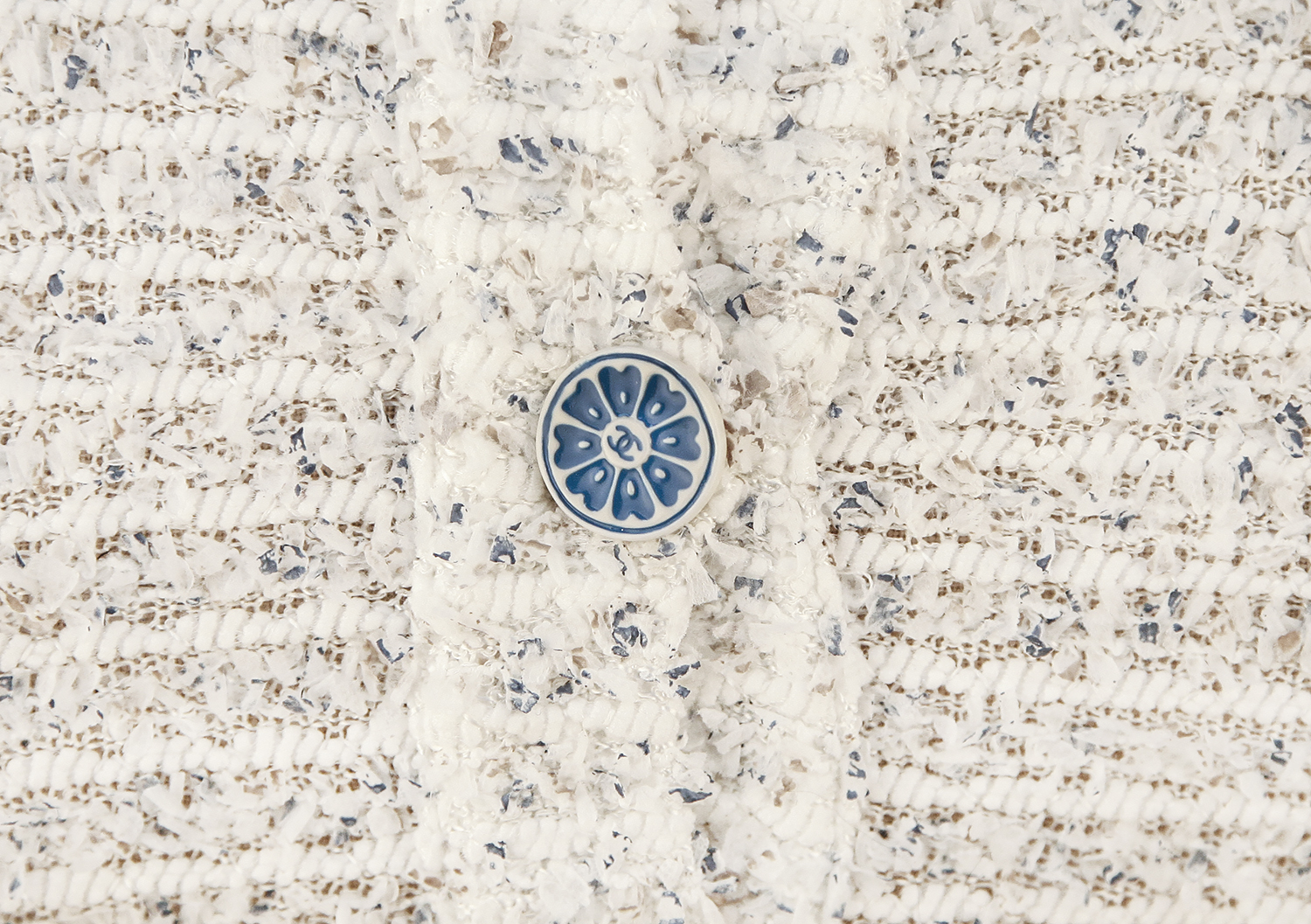 Бело-голубой топ Chanel