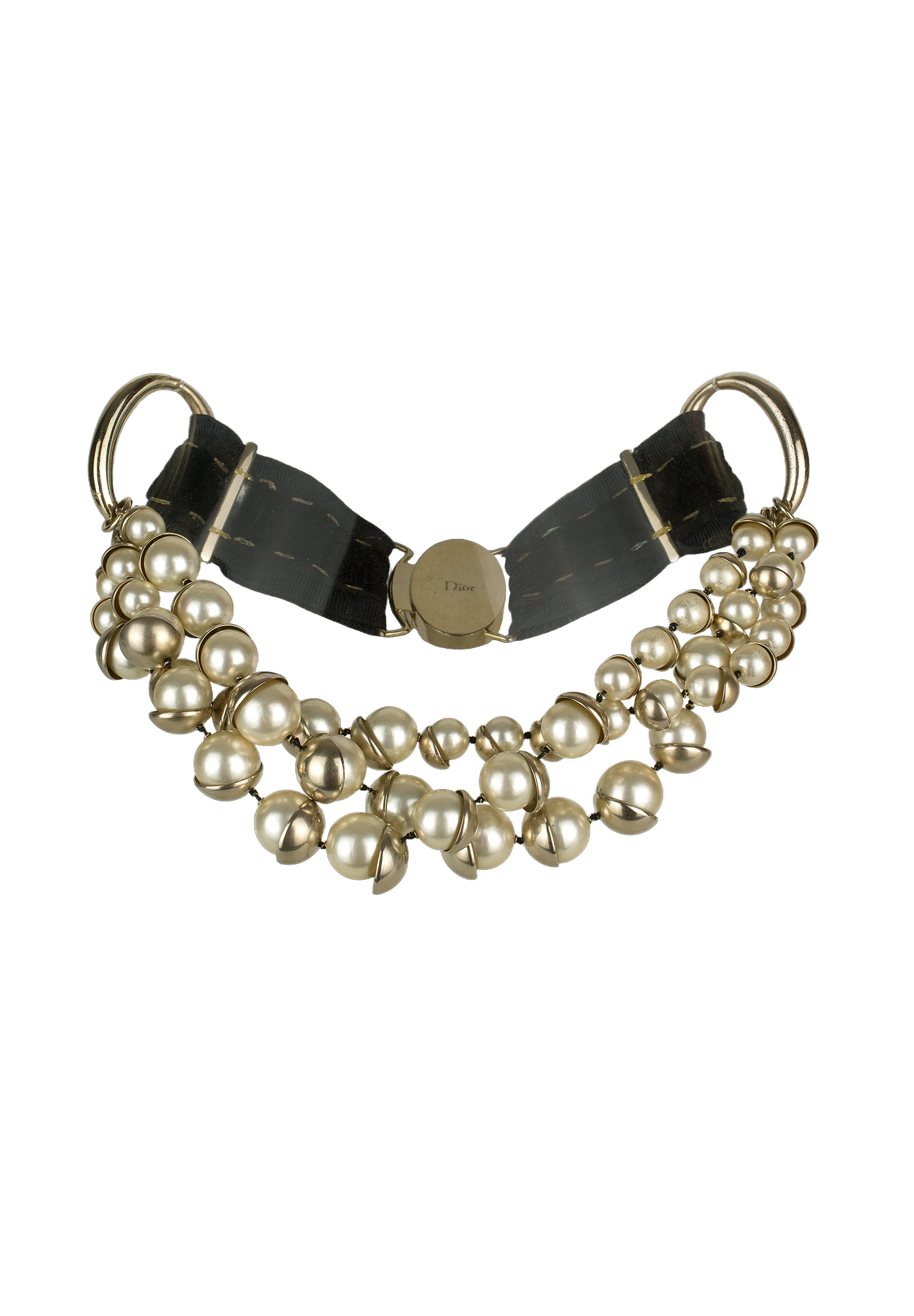 Массивное колье Christian Dior с жемчугом