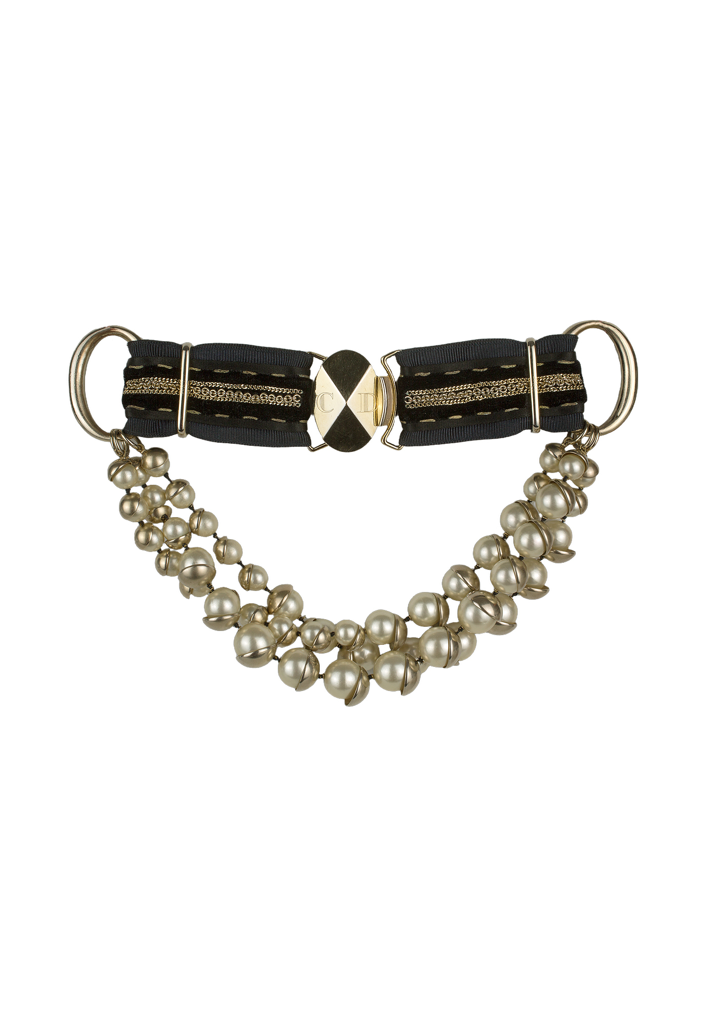 Массивное колье Christian Dior с жемчугом