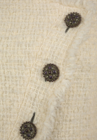 Белый твидовый жакет Chanel