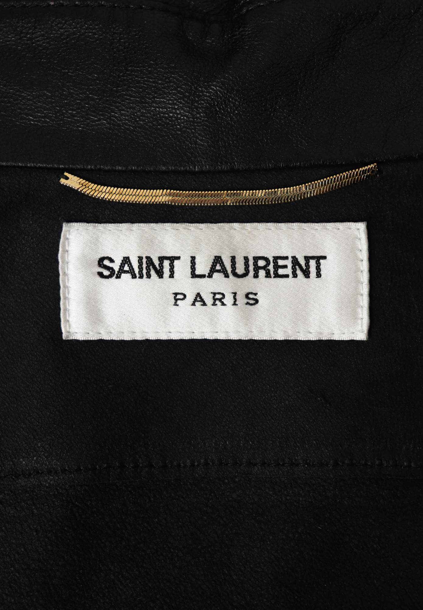 Кожаная рубашка Saint Laurent
