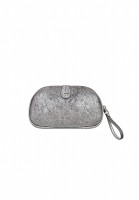 Серебристая сумка Christian Dior Floral Beaded Wristlet