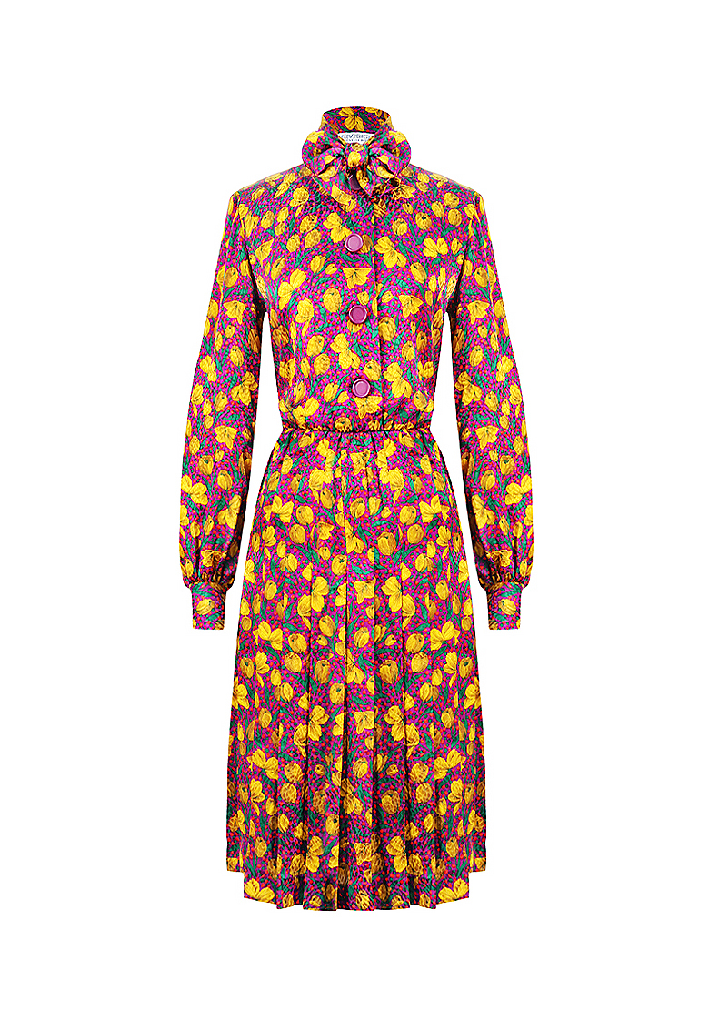 Шелковое платье Givenchy с цветочным принтом