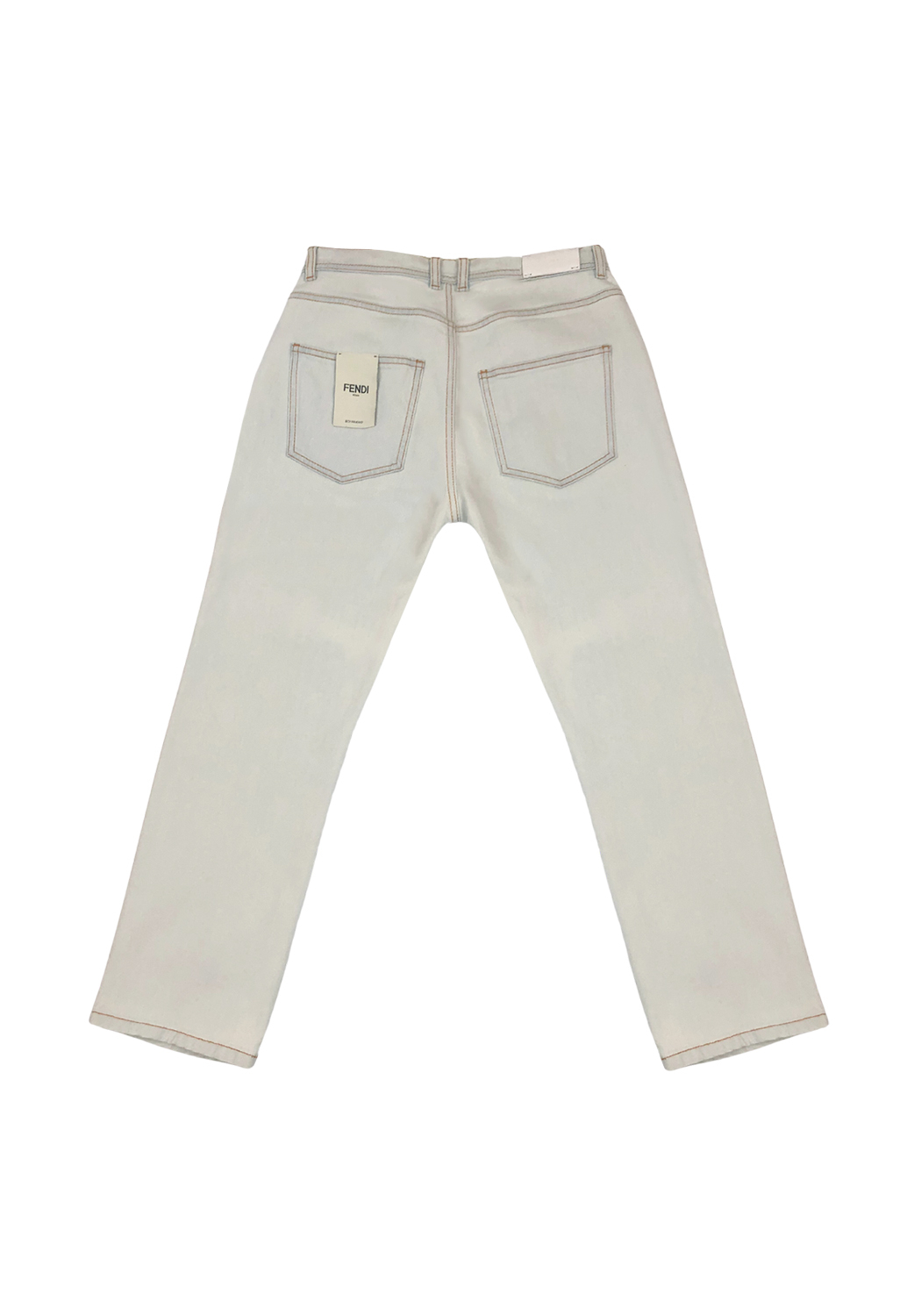 Джинсы Fendi с цветами