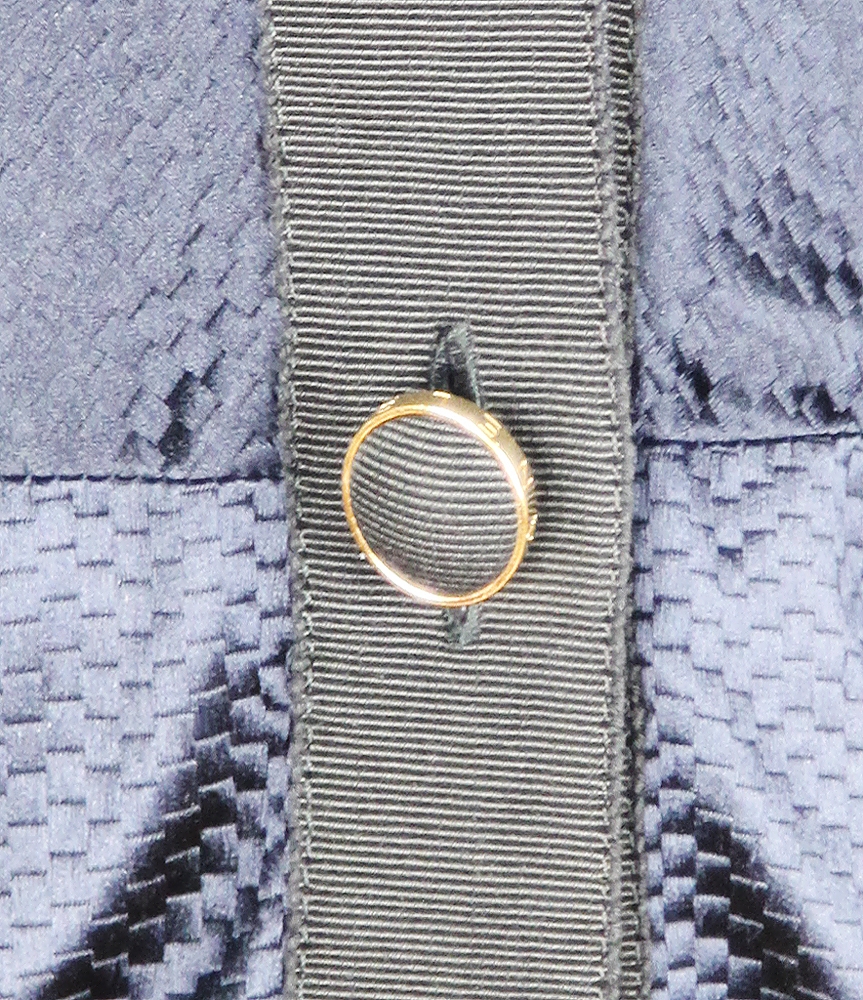 Темно-синее шелковое платье Chanel