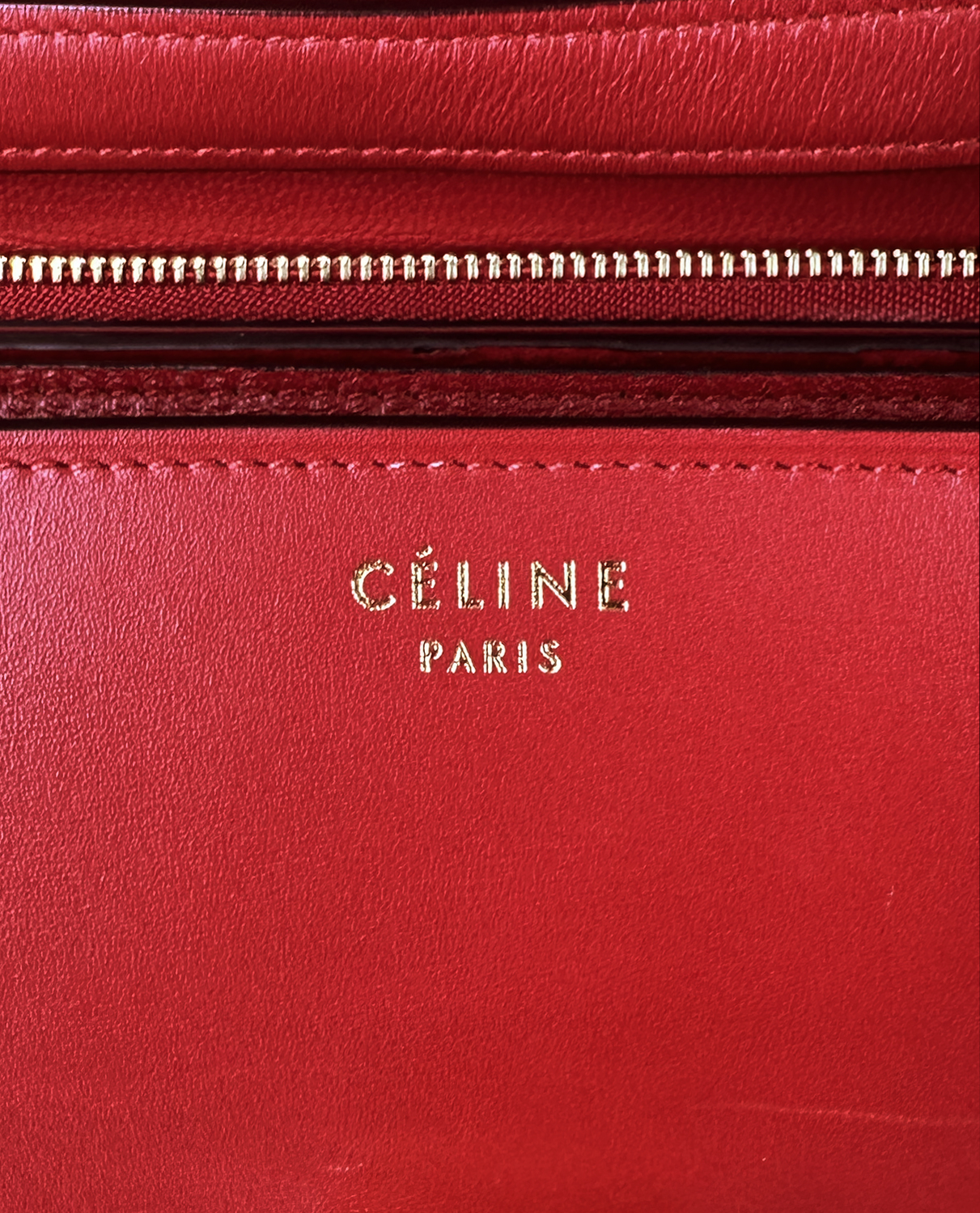 Красная сумка Céline Box