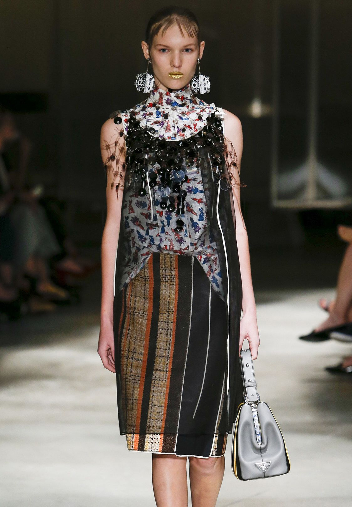 Коктейльное платье Prada с пайетками