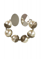 Массивный браслет Christian Dior с жемчугом