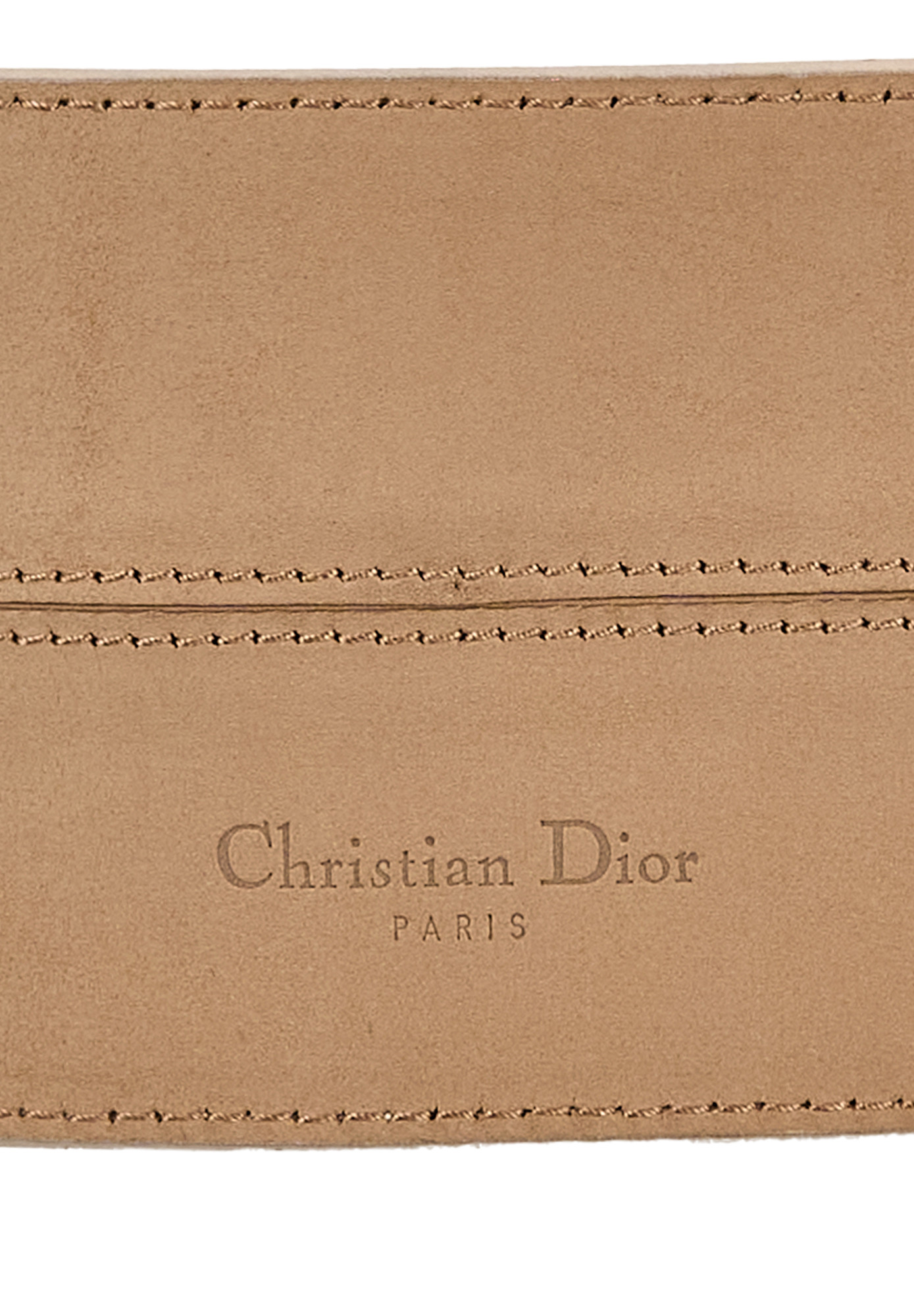 Бежевый широкий пояс Christian Dior