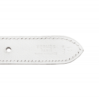 Белая сумка Hermès Trim 31 в коже Epsom