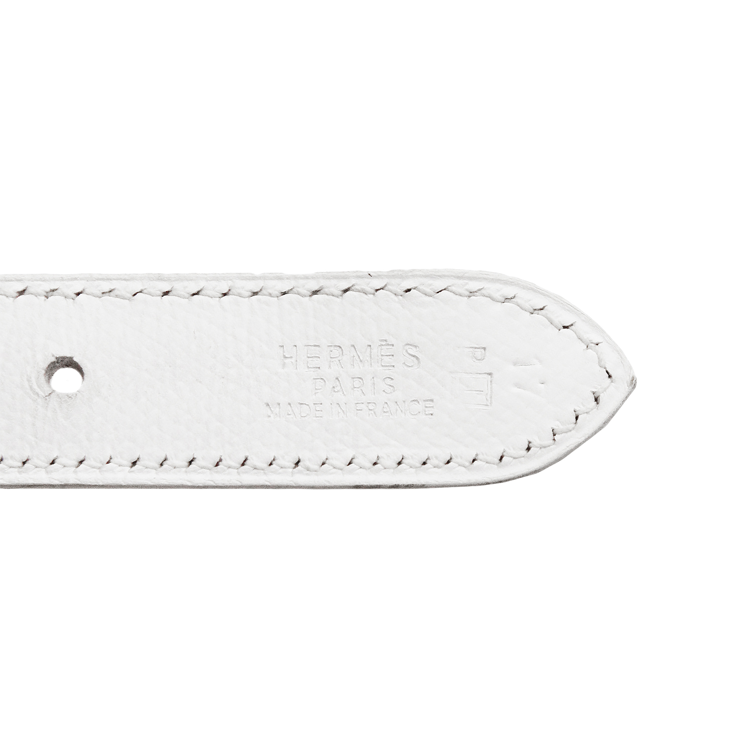 Белая сумка Hermès Trim 31 в коже Epsom