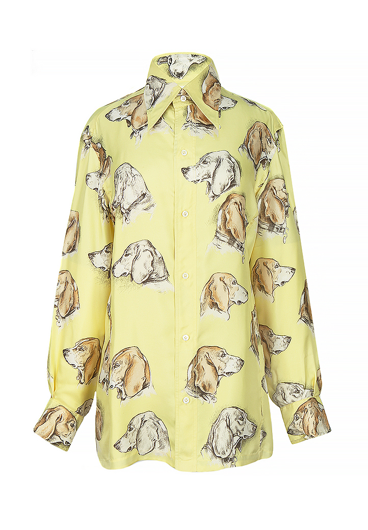 Шелковая блузка Hermès 