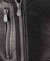 Чёрная кожаная куртка Balenciaga