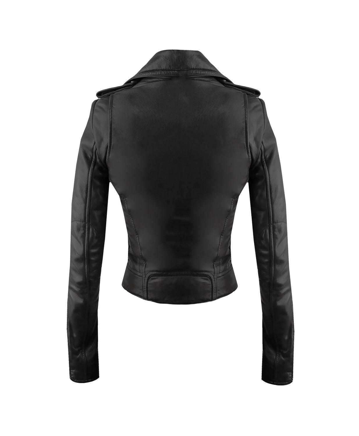 Чёрная кожаная куртка Balenciaga