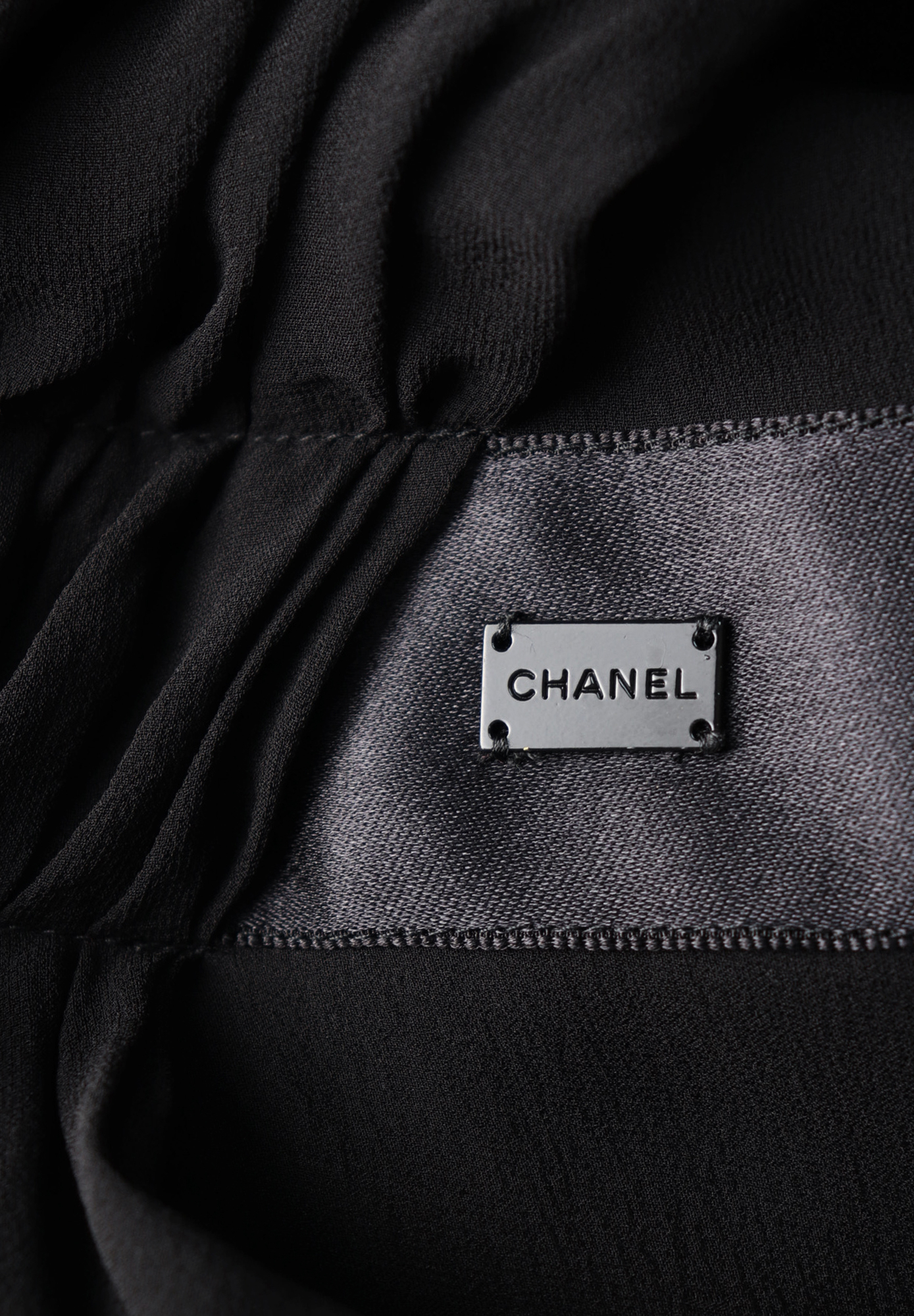Вечернее платье Chanel с драпировкой