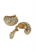 Винтажные клипсы Christian Dior кристаллам