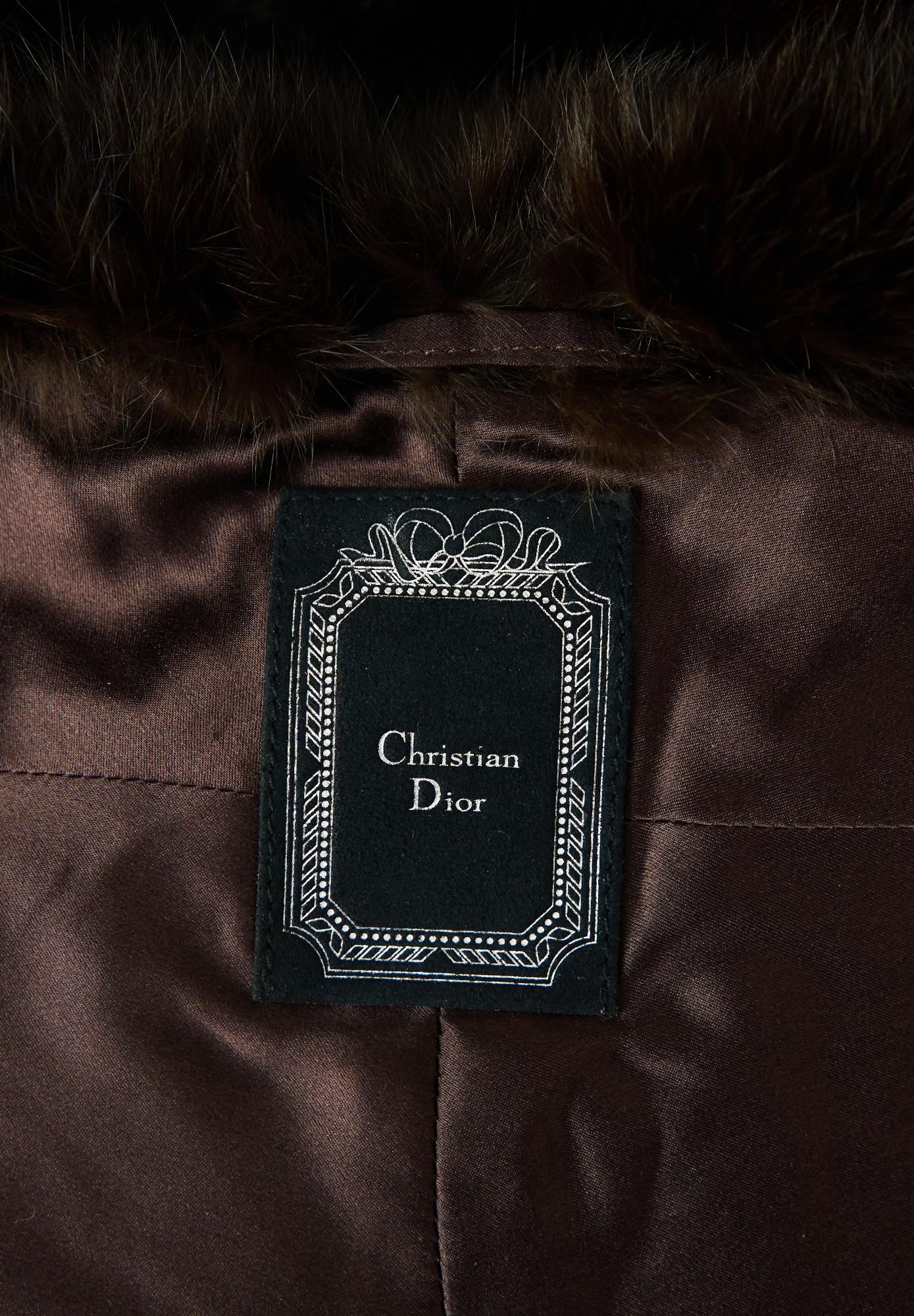 Накидка Christian Dior из меха кролика