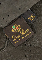 Коричневые кожаные перчатки Loro Piana
