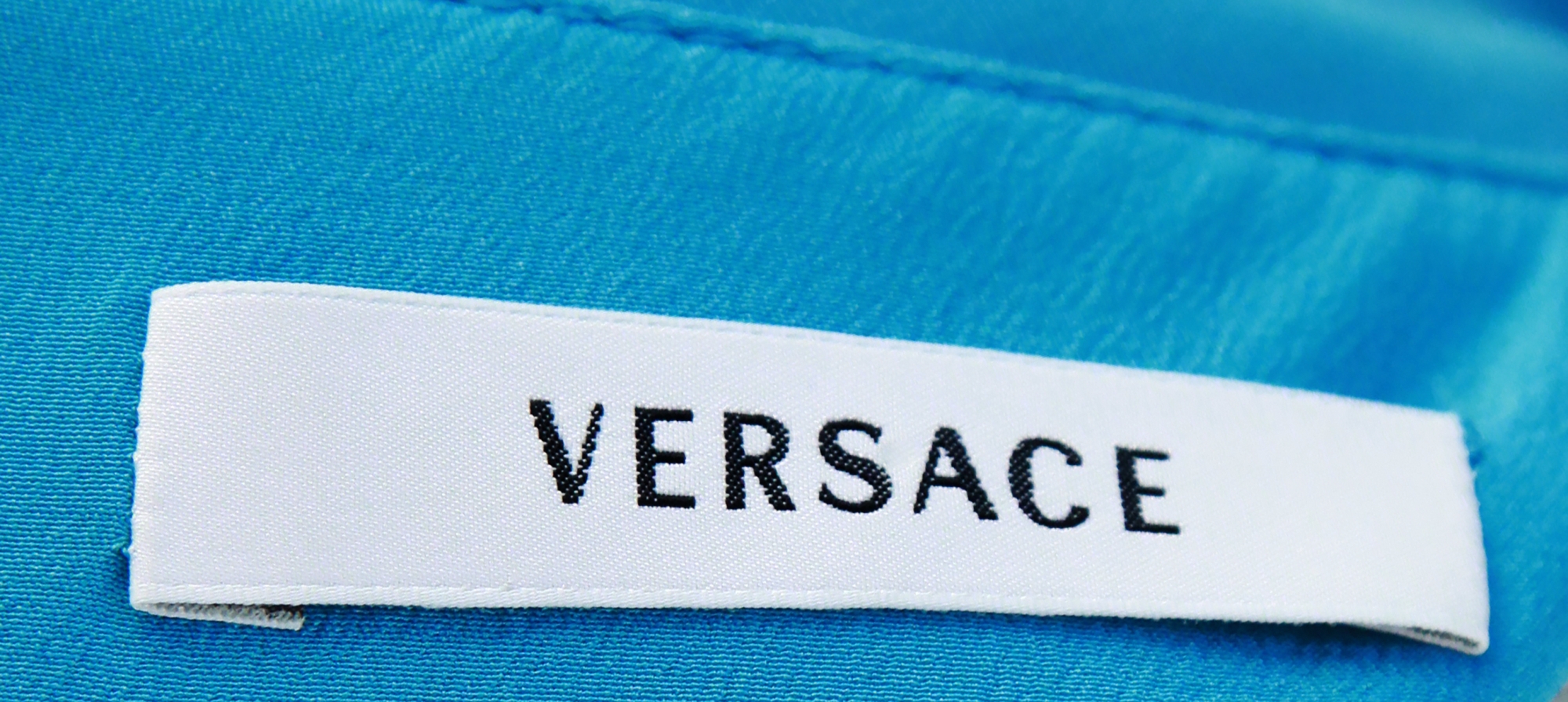 Голубое платье Versace