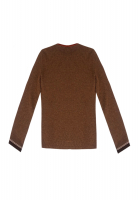 Коричневый свитер Etro с принтом